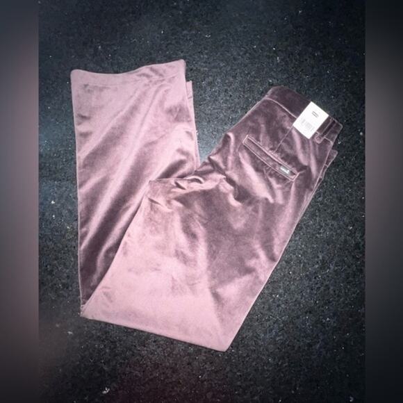 NWT LEVI’S PLUM VELVET WIDE LEG BAGGY PANTS SZ 27 - Picture 1 of 13